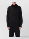 Lemaire Alpaca Wool Hooded Buttoned Sweater In Black