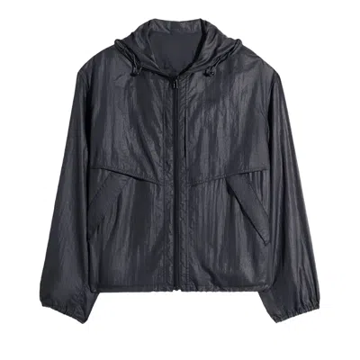 Pre-owned Lemaire Hooded Windbreaker 'ash Black' | Men's Size 50