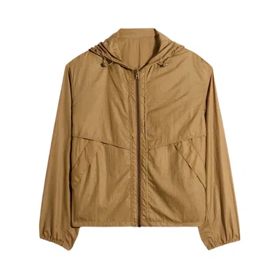 Pre-owned Lemaire Hooded Windbreaker 'cardamom' | Tan | Men's Size 50 In Brown