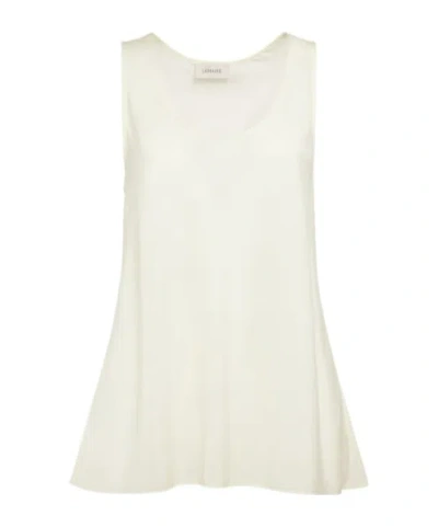 Lemaire Horn-shaped Sleeveless Vest In White