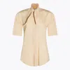 Lemaire Ice Apricot Cotton Shirt In Nude