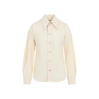 Lemaire Ice Apricot Pointed Collar Shirt In Neutral
