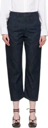 Lemaire Indigo Twisted Jeans