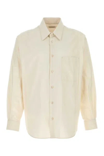 LEMAIRE IVORY COTTON BLEND SHIRT