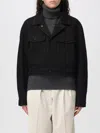 Lemaire Button-fastening Flap-pocket Jacket In Black