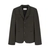 Lemaire Single-breasted Tailored Blazer In Black