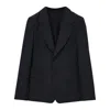 Lemaire Wool-blend Single-breasted Blazer In Black