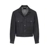 Lemaire Long Sleeve Trucker Jacket With Chest Pockets In Black
