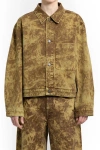 Lemaire Brown Boxy Trucker Jacket In Brown