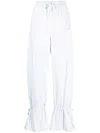 Lemaire Drawstring-fastening Parachute Trousers In Bl701 Sky