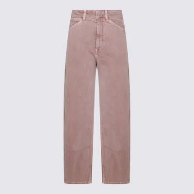 Lemaire Jeans In Denim Snow Mauve