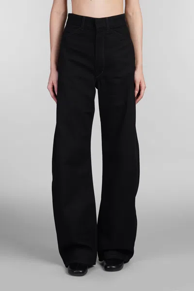 Lemaire Jeans In Black Cotton