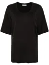 Lemaire Short-sleeved T-shirt In Black