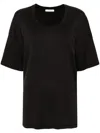 Lemaire Short-sleeved T-shirt In Squid Ink