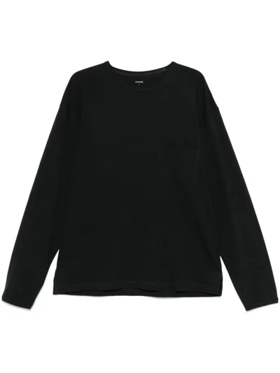 Lemaire Jersey-texture T-shirt In Black