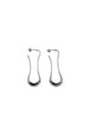 Lemaire Silver Short Drop Earrings In Grey