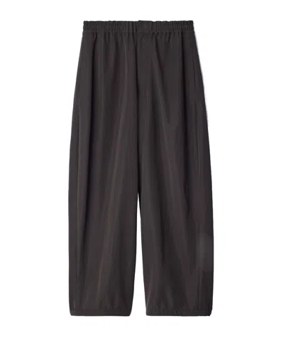 Lemaire Jogger Pants In Wool Gabardine In Gray