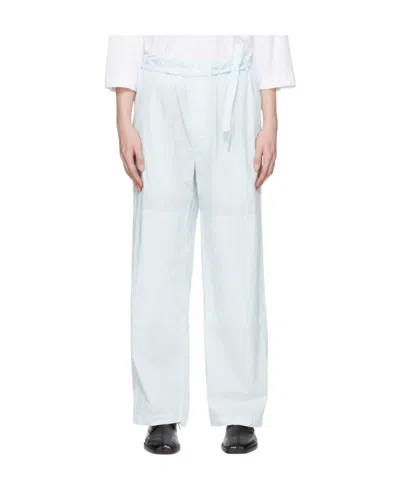 Lemaire Judo Belt Ring Casual Pants In White