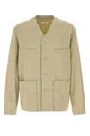 Lemaire Cotton Jacket With Long Sleeves And V Neck