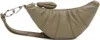Lemaire Khaki Crossbody Croissant Coin Pouch In Gr641 Dusty Khaki