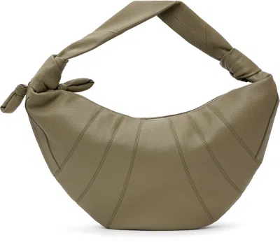 Lemaire Khaki Fortune Croissant Bag In Gr641 Dusty Khaki