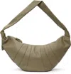 Lemaire Khaki Large Croissant Bag In Gr641 Dusty Khaki