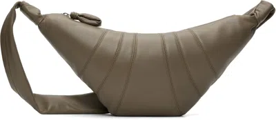Lemaire Khaki Medium Croissant Bag In Red