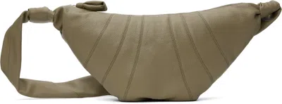 Lemaire Khaki Medium Croissant Bag In Gr641 Dusty Khaki