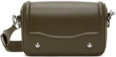 Lemaire Khaki Ransel Mini Satchel Bag In Black