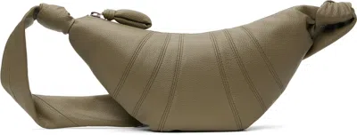 Lemaire Khaki Small Croissant Bag In Gr641 Dusty Khaki