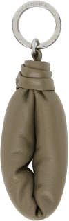 Lemaire Khaki Wadded Keychain In Gr100 Dark Sage