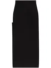 Lemaire High-waisted Skirt In Schwarz