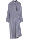 Lemaire Kleid Im Wickelstil In Grau