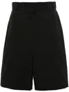 Lemaire Knee-length Cotton Shorts In Black