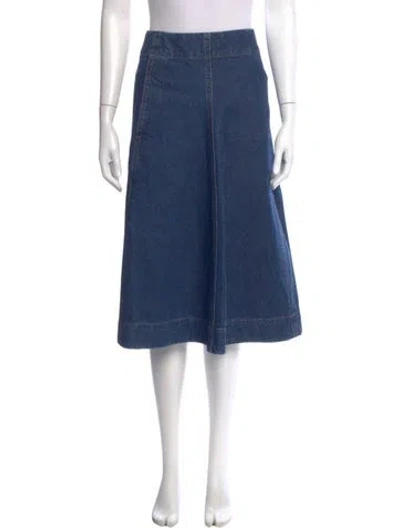 Pre-owned Lemaire Knee-length Skirt In Blue