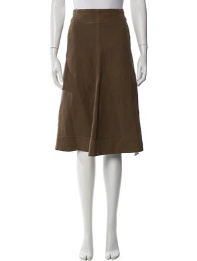 Pre-owned Lemaire Knee-length Skirt In Brown