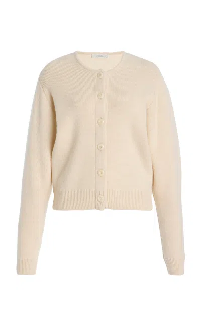 Lemaire Knit Cardigan In Neutral