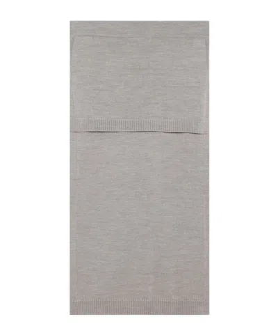 Lemaire Knit Detail Skirt In Gray