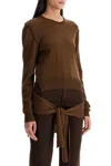 Lemaire Wool Blend Sweater In Brown