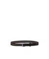 Lemaire Brown Braided 30 Belt In Dark Brown