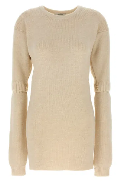 LEMAIRE LEMAIRE KNITTED DRESS WITH REMOVABLE SLEEVES