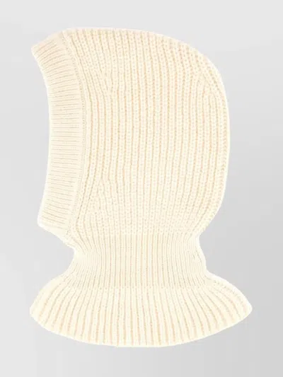 Lemaire Knitted Ribbed Texture Soft Fabric Hat In Yellow