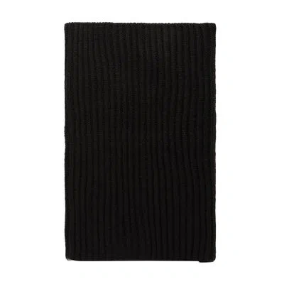 Lemaire Knitted Scarf In Black