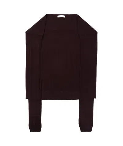 Lemaire Knitted Shawl In Black