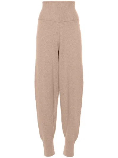 Lemaire Knitted Track Pants In Beige