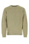 Lemaire Men Sage Green Stretch Mohair Blend Sweater In Green