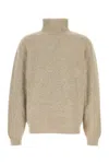 Lemaire Cappuccino Wool Oversize Sweater In Neutral
