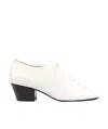 Lemaire Lace-up Tapered Heel Pumps In White