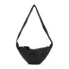 Lemaire Lack Grained Goat Leather Bag In Black