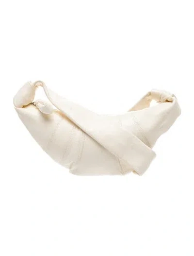 Pre-owned Lemaire Lambskin Croissant Small In Neutrals